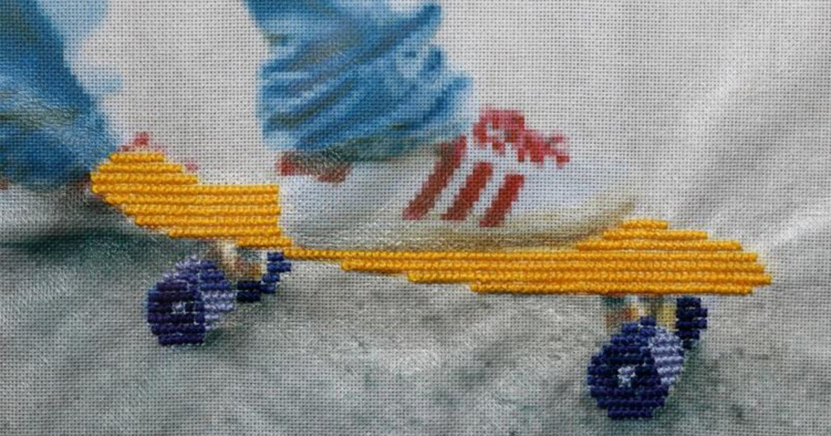 5 Stück Stickrahmen Set - Quadratisch Mit Nadeln Mehrfarbig